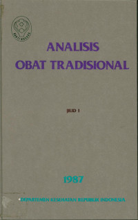 Analisis Obat Tradisional Jilid 1