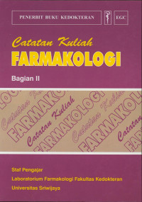 Catatan kuliah Farmakologi  Bagian II