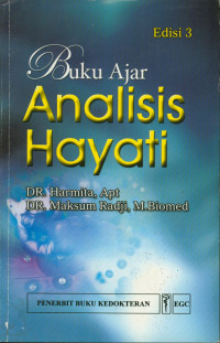 Buku Ajar Analisis Hayati