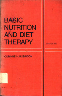 Basic Nutrition and Diet Therapy