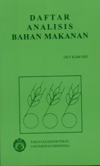 Daftar Analisis Bahan Makanan