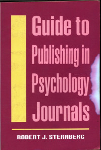 Guide to Publishing in Psychology Journals