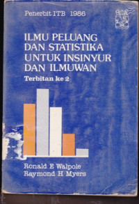 Ilmu Peluang dan Statistika untuk Insinyur dan Ilmuwan Terbitan ke 2