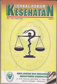 Jurnal hukum Kesehatan Vol. 1 No. 2 Edisi II