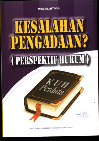 Kesalahan Pengadaan ( Perfektif Hukum )