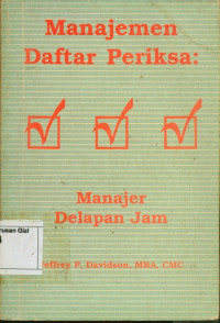 Manajemen daftar periksa : manajer delapan jam