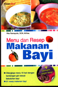 Menu dan Resep Makanan Bayi