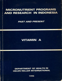 Micronutrient Program and Research in Indonesia Past and Present