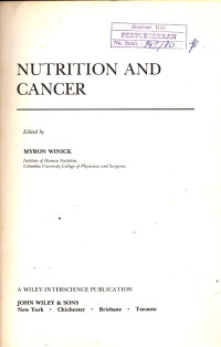 Nutrition and Cancer