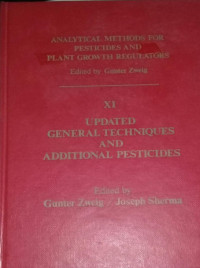 Analytical Methods for Pesticides and Plant Growth Regulators, And Food Additives