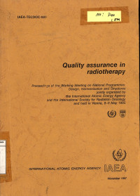 Quality Assurence in Radiotherapy