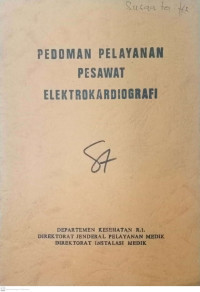 Pedoman Pelayanan Pesawat Elektrokardiografi