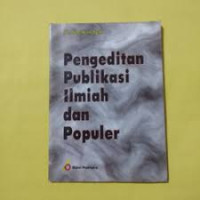 Pengeditan Publikasi Ilmiah dan Populer