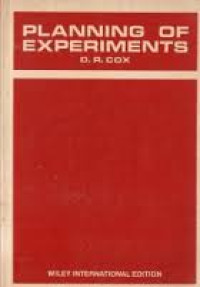 Planning of Experiments