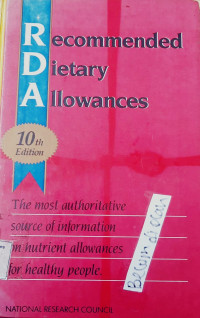 Recommended Dietary Allowances