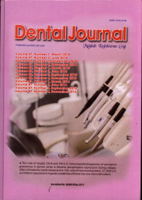 Dental Journal (Majalah Kedokteran Gigi): Vol. 47-49  Tahun 2014 - 2016