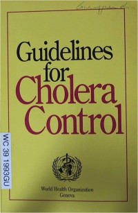 Guideliness for Cholera Control