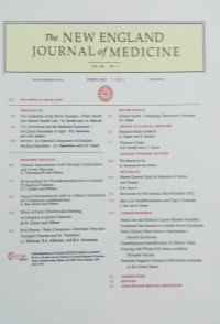 The New England Journal of Medicine  Vol. 368 No.6 Feb 7 - 2013