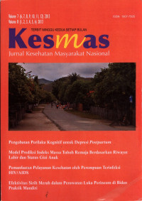 Jurnal Kesehatan Masyarakat Nasional Vol. 7-8