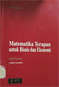 Matematika Terapan Untuk Bisnis dan Ekonomi