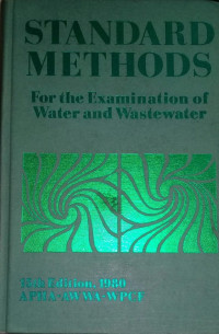 Standard Methods for the Examination of Water and Wastewater 18th Edition 1992