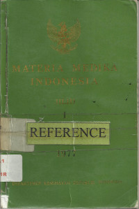 Materia Medika Indonesia I