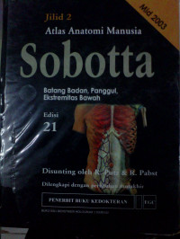 Atlas Anatomi Manusia Sobotta  Batang Badan, Panggul Ekstremitas Bawah Edisi 21  Jilid 2